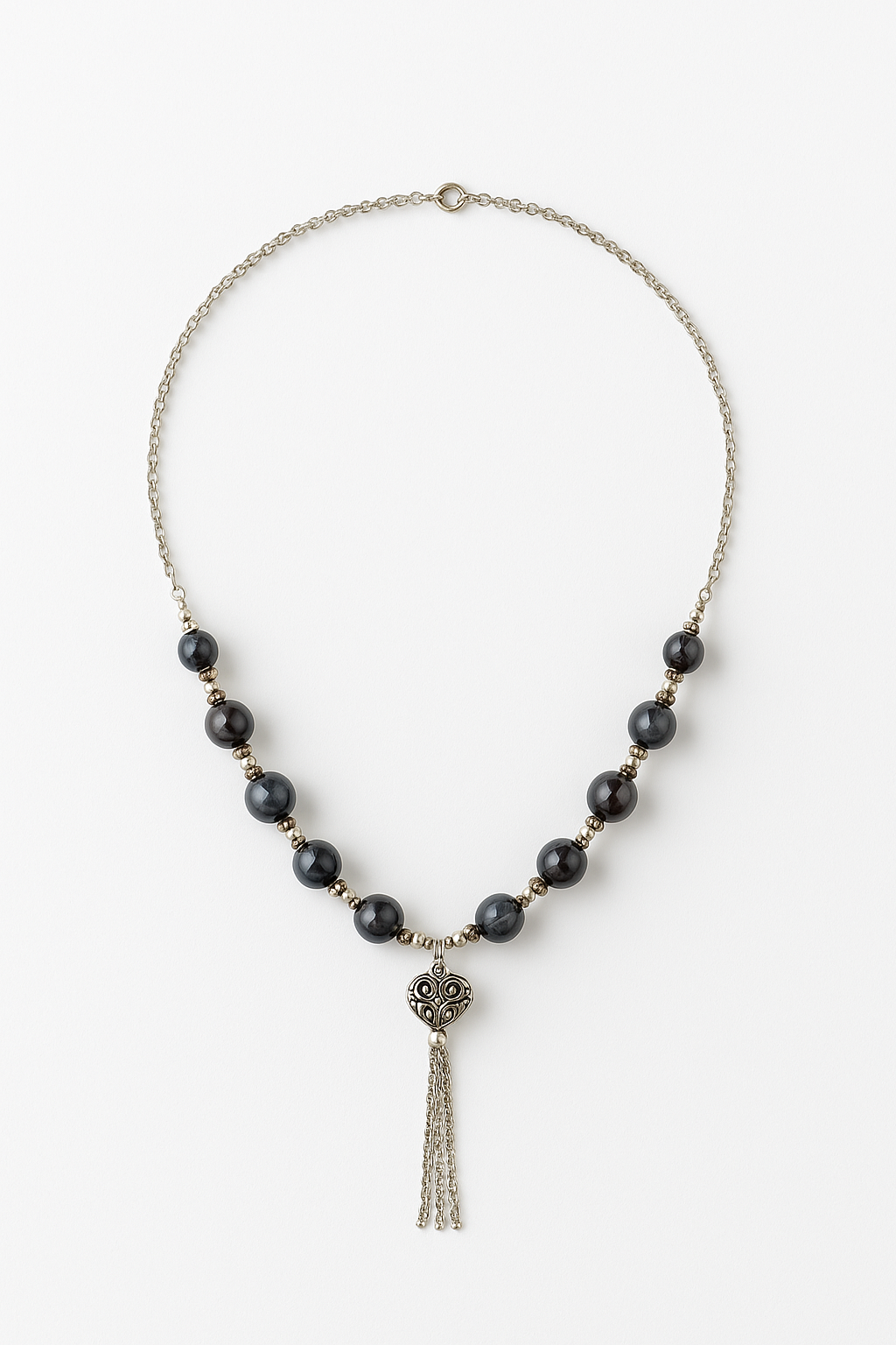 Elegant Beaded Drop Necklace