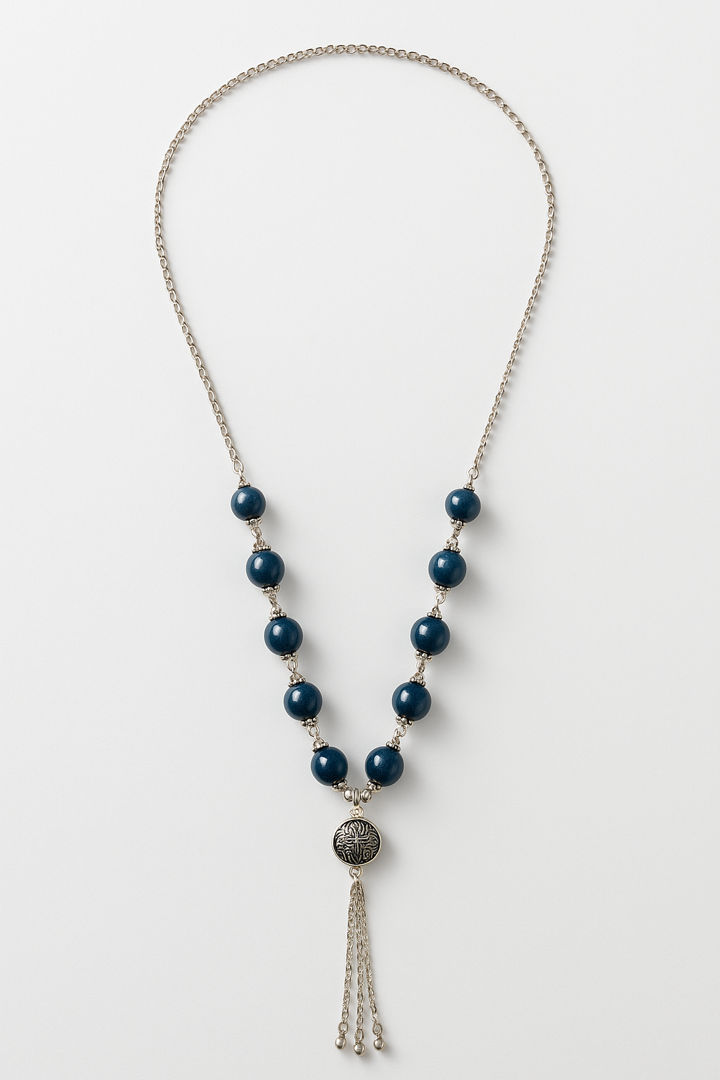 Elegant Beaded Drop Necklace