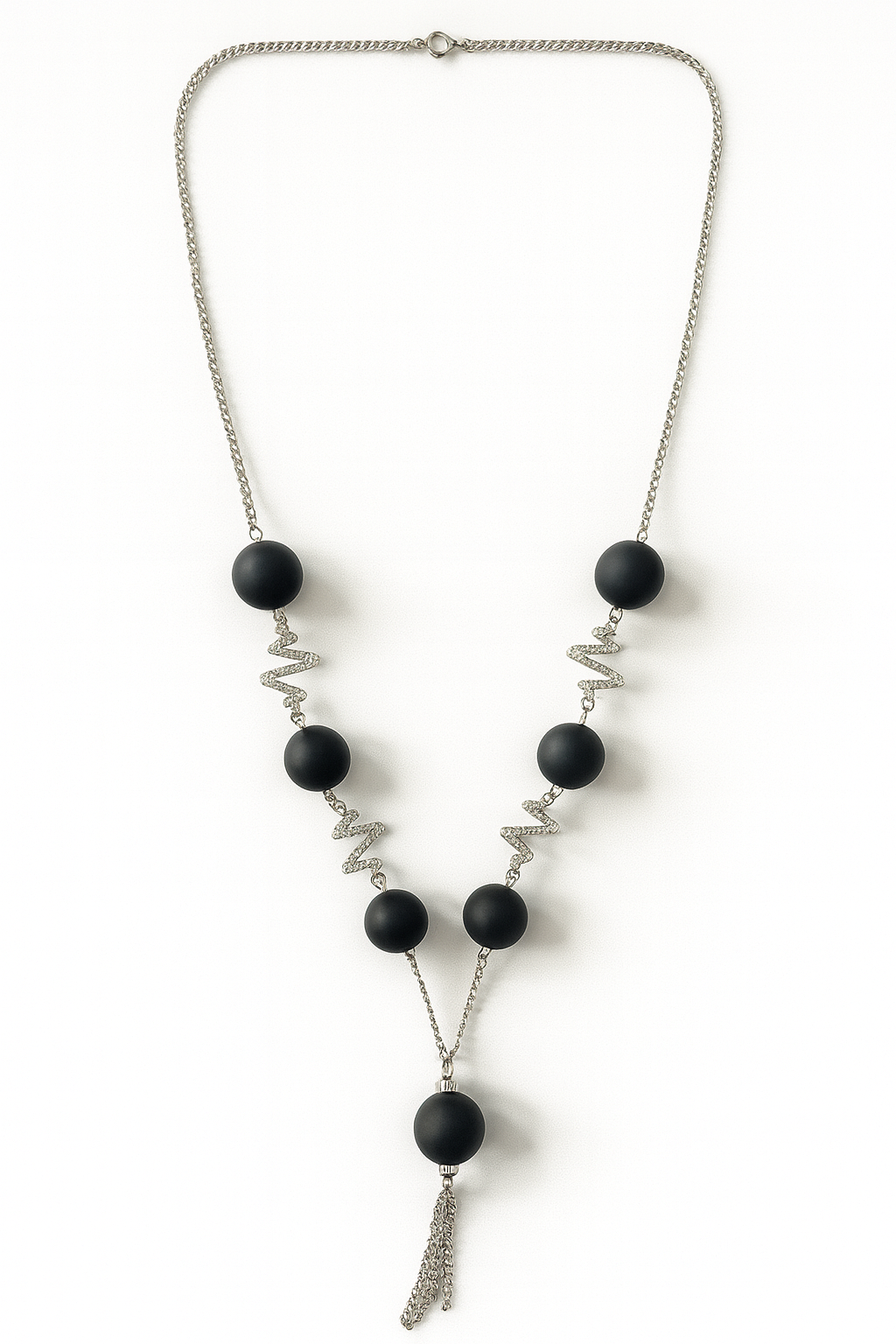 Elegant Beaded Drop Necklace