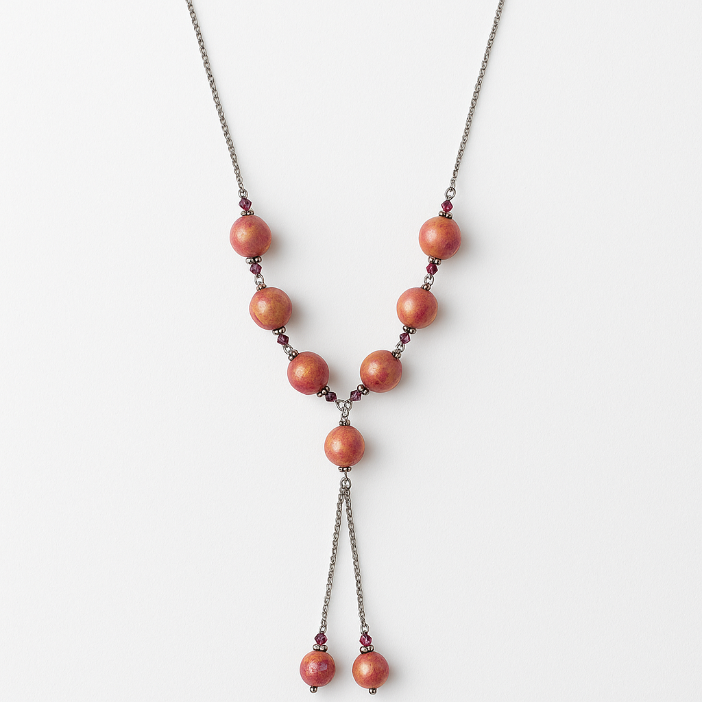 Elegant Beaded Drop Necklace